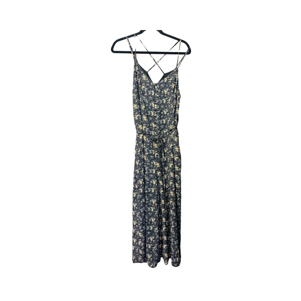 Frank + Oak Floral Sleeveless Jumpsuit - M - Picture 2 of 12